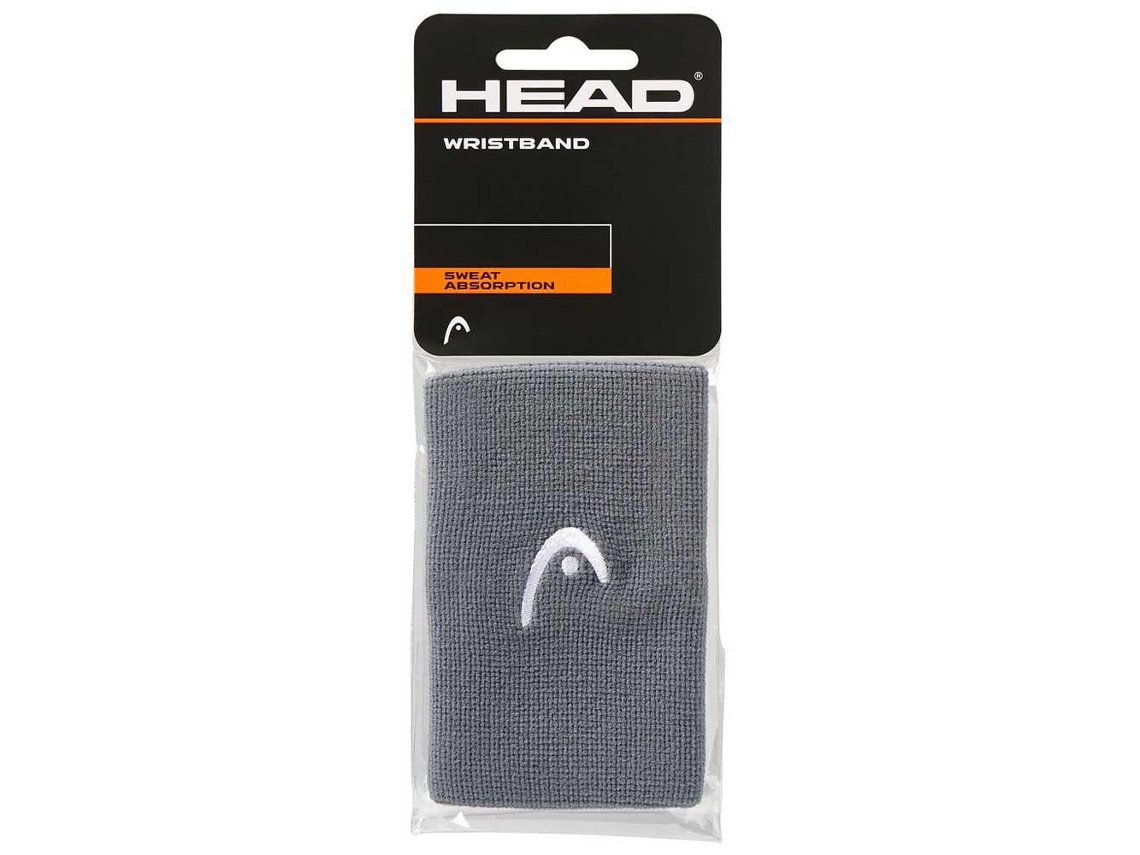 Puño para Hombre HEAD RACKET Logo 5´´ Gris para Tenis (Talla Única)