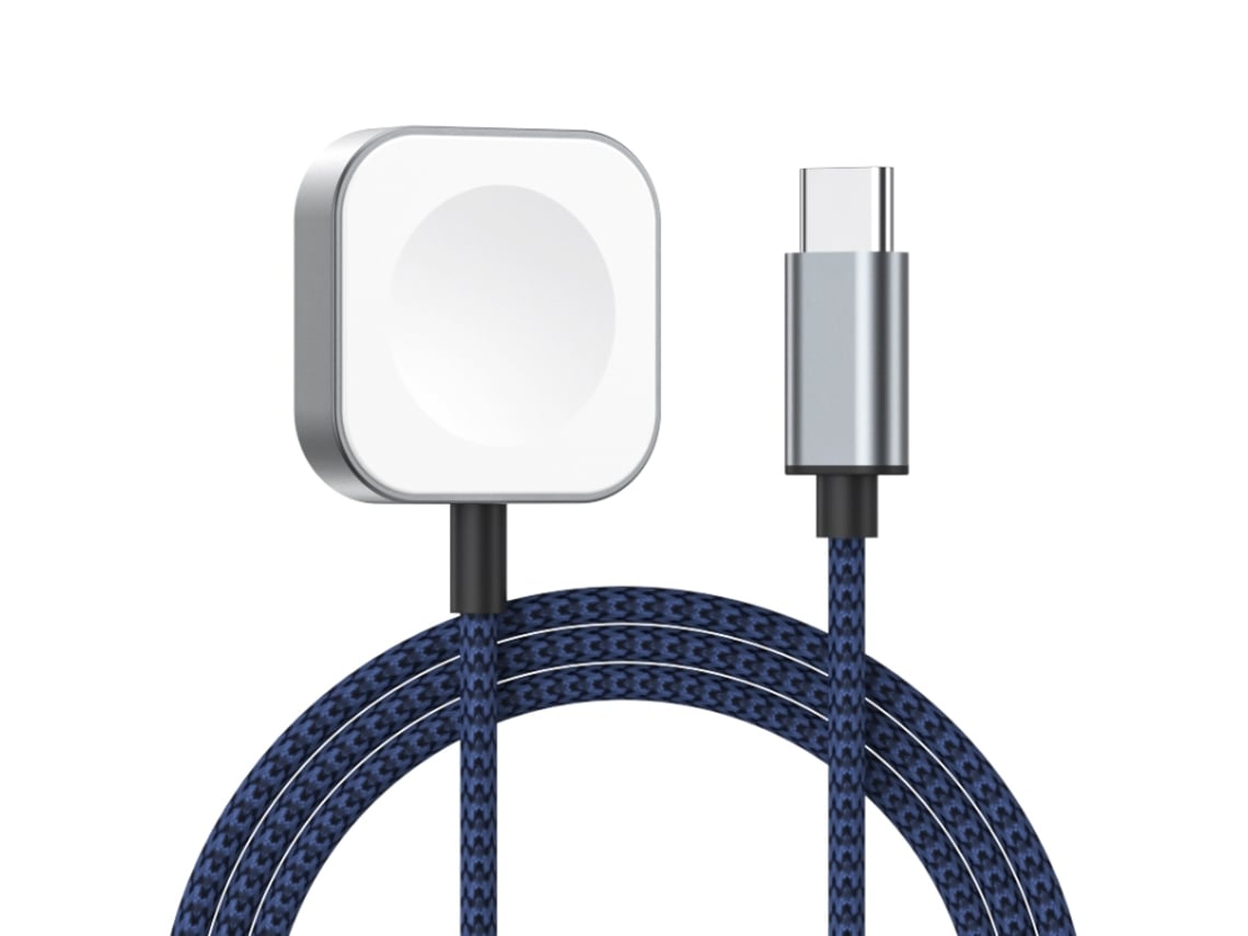 Cargador inalámbrico magnético rápido con interfaz USB-C para Apple Watch Ultra 3 - Azul