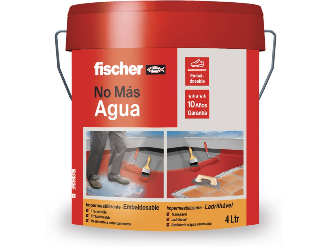 Impermeabilizante FISCHER  para Azulejos  Gris 4L