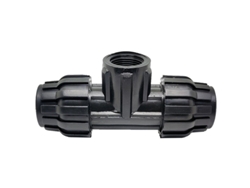 Te de polietileno con rosca hembra de 20 mm y 1/2 Riegopro