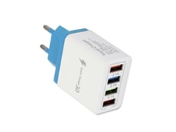 Cargador 4usb 3.1a Con Múltiples Puertos Para Teléfonos, Ideal Para Viajes