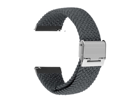 Correa de nailon ajustable estirable trenzado 22mm para Samsung Gear S3 Classic/Gear S3 Frontier/Gear S4 - canoso