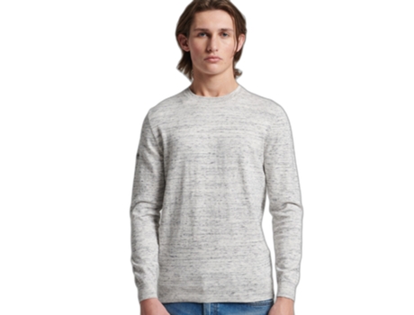 Camiseta SUPERDRY Algodón Hombre (XXL - Gris)