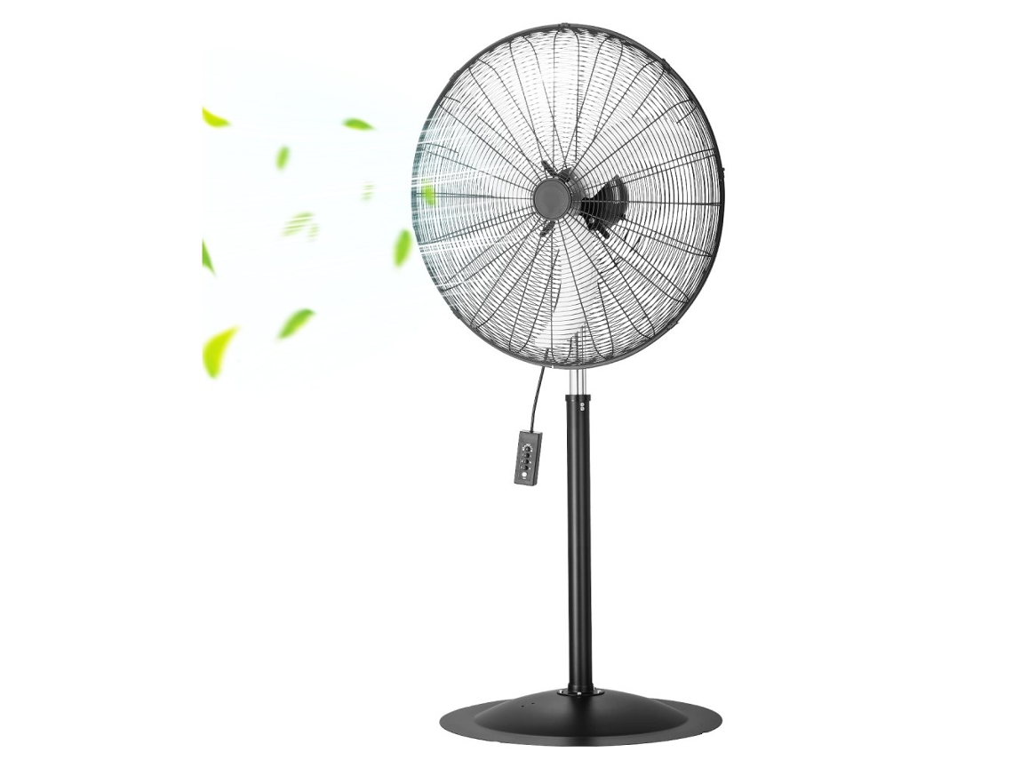 Ventilador industrial oscilante de pie Tekmaquinas de 810 mm, ajustable y silencioso