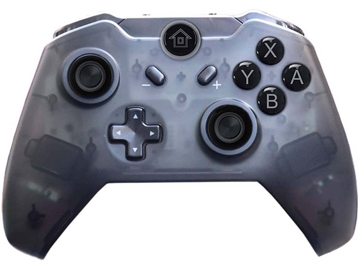 Controlador Inalámbrico Pro, Giroscopio, Doble Vibración, Negro
