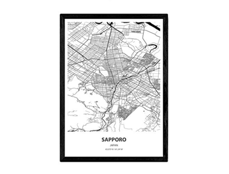 Poster NACNIC Mapa de Sapporo Japon (A3)