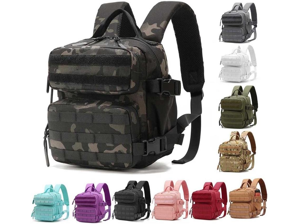 Mochila De Senderismo De 9 L, Pequeña Mochila De Montañismo (camuflaje Negro), Chrui