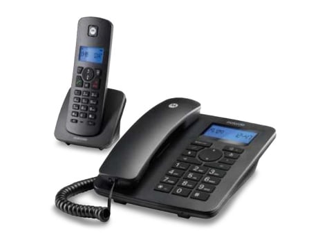 C4201 Teléfono DECT/analógico Identificador de llamadas Negro MOTOROLA