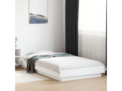 Estructura De Cama Madera De Ingeniería Blanca 90x200 Cm