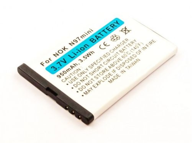Batería INDIGO BIRD 950mAh 3.7V Nokia E5, E7-00, N8, N97 Mini (BL-4D)