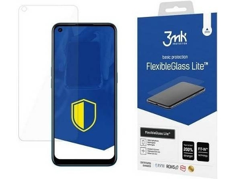 Película Cristal Templado Oppo A53 3MK Flexiglass Transparente