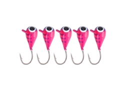 Kit De 5 Señuelos Para Pesca En Hielo Con Anzuelos De Acero Al Carbono De Alta Calidad Para Peces De Agua Dulce Y Salada.