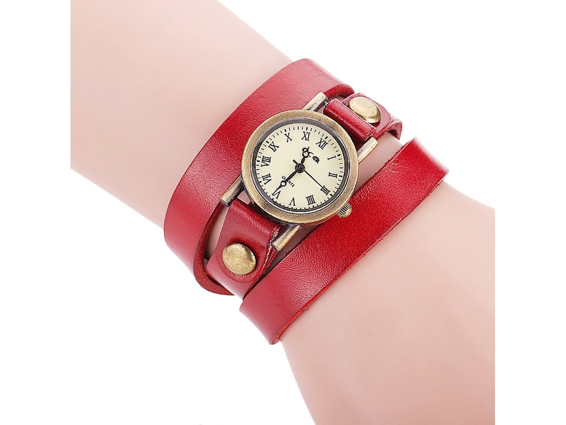 Reloj De Pulsera De Cuarzo Informal Para Hombre Y Mujer Con Correa De Cuero Sintético Gris.