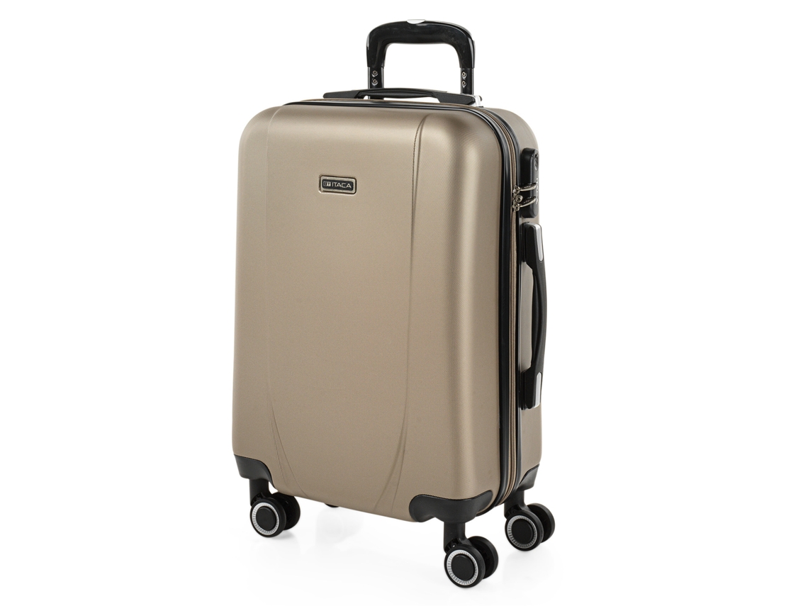 Maleta Abs Pequeña Itaca Tiber Champagne (38x55x20 Cm - 36l)