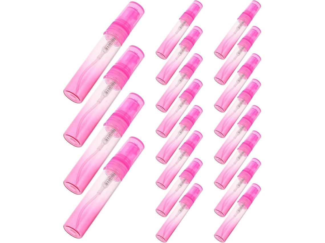 De 30 Frascos Spray Recarregáveis Para Perfume Em Miniatura, Vidro Com Degradê Rosa