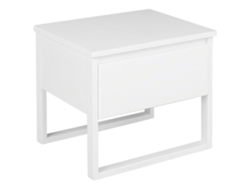 Mesa de cabecera BELIANI Giulia de Madera de pino Blanco 50x41x43