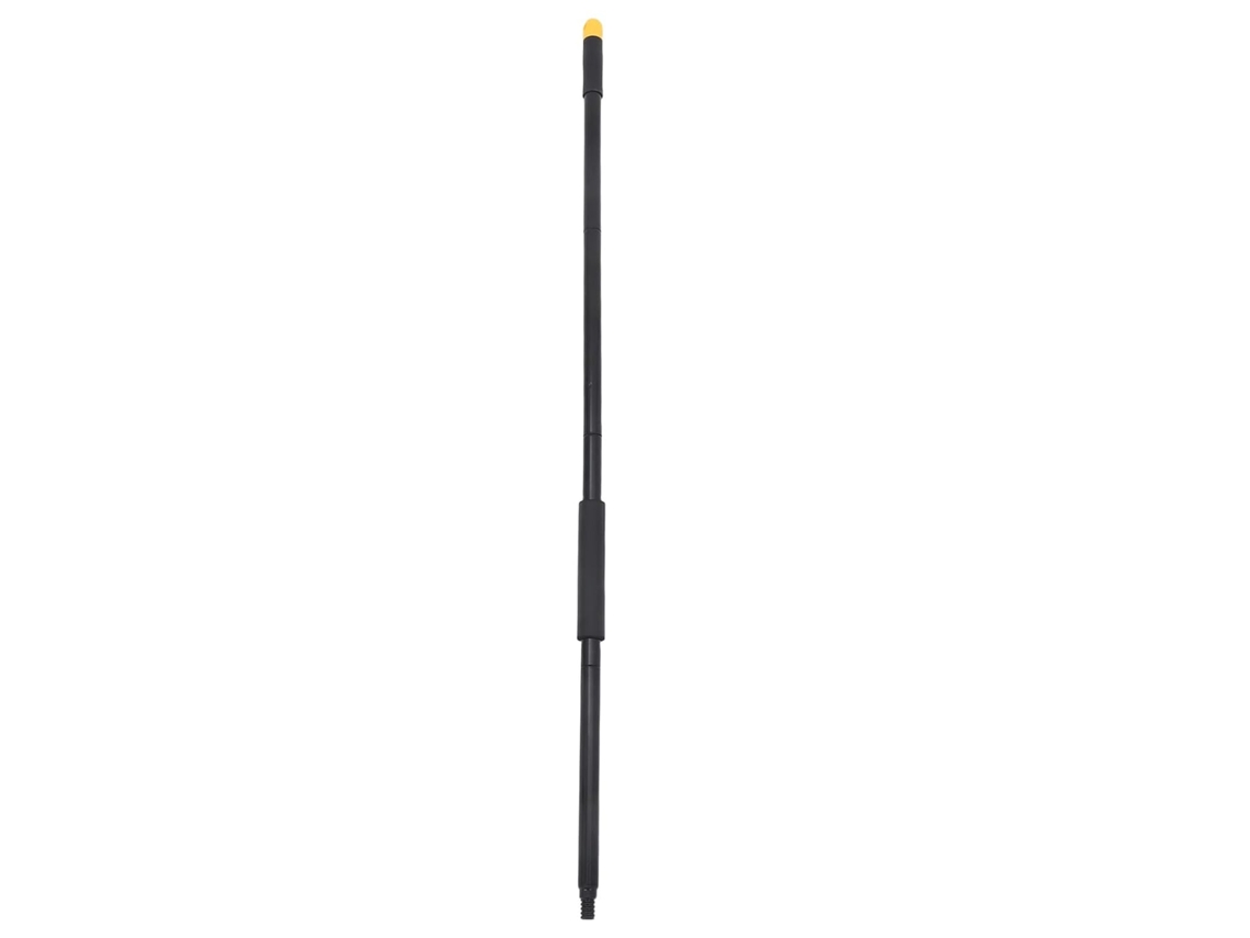 Mango De Escoba De Hierro Roscado De 4 Secciones Con Flecos, 140 Cm De Largo, Extensible.
