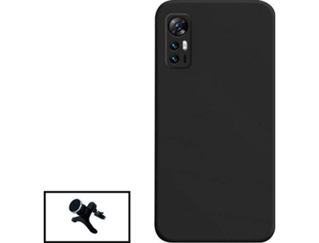 Kit Carcasa + Soporte TCL 30+ Plus GIFT4ME Negro