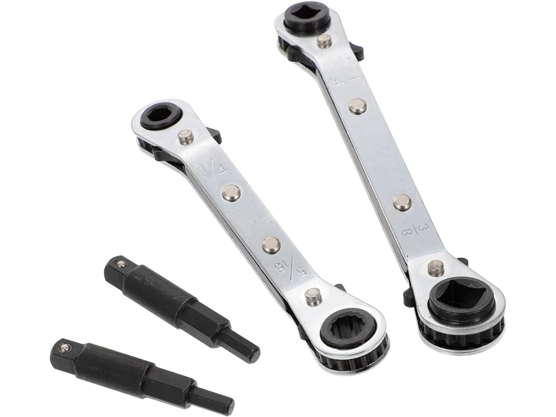 Llave De Carraca De Doble Extremo Para Refrigeración – Juego De Herramientas De Acero De Alta