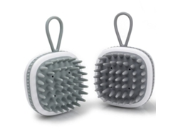 Cepillo Para Champú, Paquete De 2 Unidades, Masajeador Exfoliante Para Cabello Y Cuero Cabelludo (gris/verde Cian)