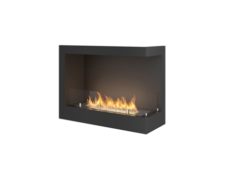 Bioetanol de esquina, chimenea de bioetanol empotrada. Apertura derecha CORN 600 con cristal OUTINFIRE