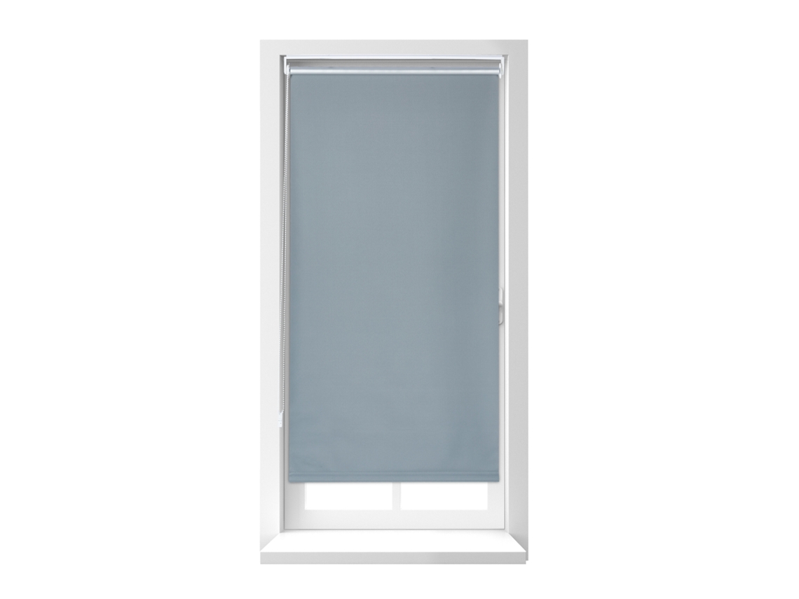Relaxdays Estor Térmico Opaco, Cortina Enrollable, Oscurecedor Ventana, Aislante Frío Y Calor, Blackout 56x160 Cm, Gris