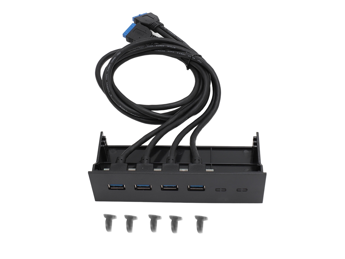 Conector Frontal Usb 3.0 Hub 5.25 Pulgadas 4 Puertos 5gbps Unidad Óptica Para Escritorio