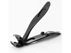 Tesoura de unha angular super afiada com abertura ampla para unhas grossas/duras das mãos e dos pés - Preta