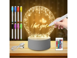 Lámpara Nocturna Led Acrílica, Lámpara Led Creativa Para Proyectos De Bricolaje.