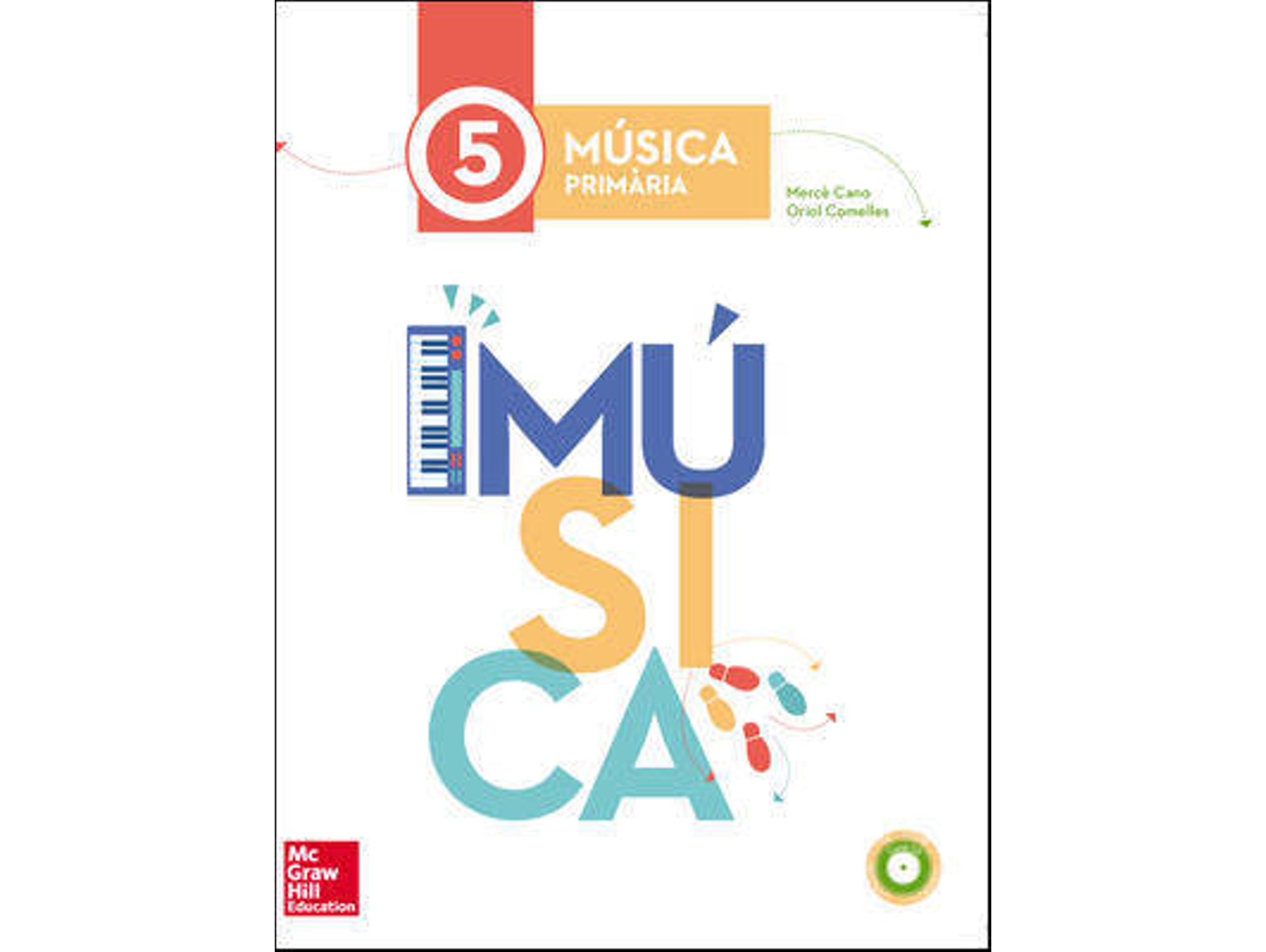 Libro Musica 5E.Primaria.(+Cd Audicions) de Merce Cano (Catalán)