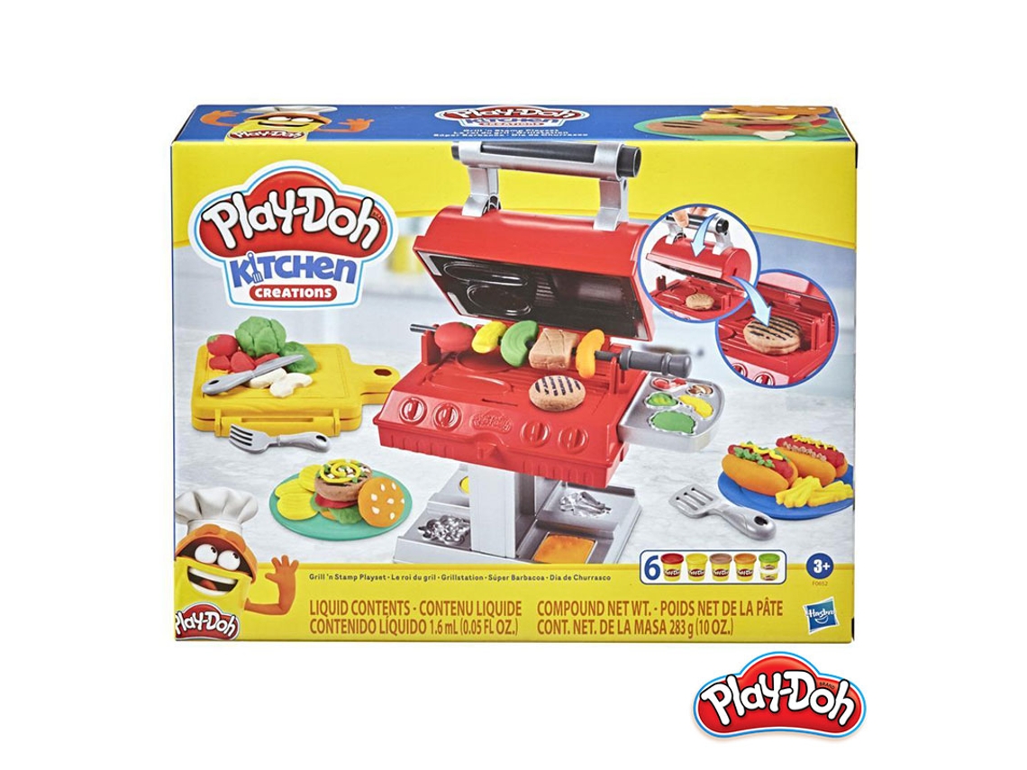 Blocs de Construcción PLAY-DOH Set Súper Barbacoa (Edad Mínima: 3 Años - 8,1 x 27,9 x 21,6 cm)
