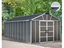 CANOPIA Caseta de Jardín Yukon de Policarbonato 643X332X252 cm