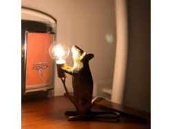 2026-lámpara De Mesa Ratón Led Moderna Resina Deco Hogar Dormitorio Arte Deco Plug Eu/us/uk/au Oro