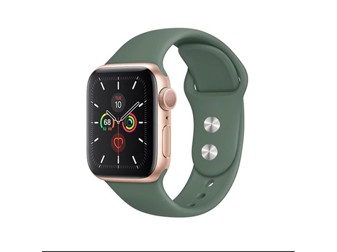Correa de silicona para Apple Watch SE 3 de 40 mm, color verde oscuro, Gift4me