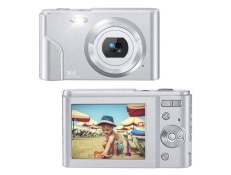 Cámara Compacta Digital TURMIN Dc311Af 48Mp Resolución HD Pantalla de 2,4 Pulgadas Plata