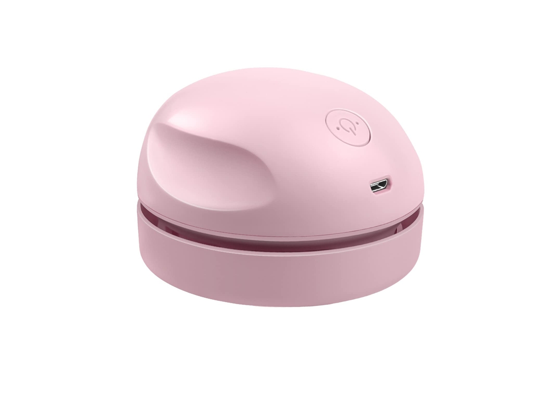 Aspirador de pó de mesa com carregamento USB e escova de limpeza com bico de sucção, design removível, mini aspirador de pó