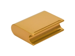 Lijadora para pulir bordes de cuero, herramienta de bricolaje en aleación de aluminio dorado para manualidades.