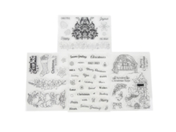 Sello Transparente Navidad Para Manualidades, Set De Sellos Claros Para Scrapbooking Y Tarjetas Diy