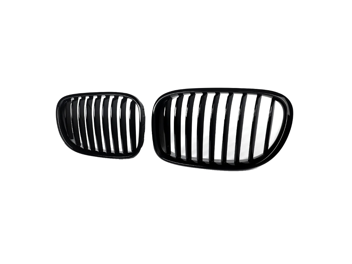 Rejilla frontal, negro brillante, reemplazo directo, negro brillante OEM