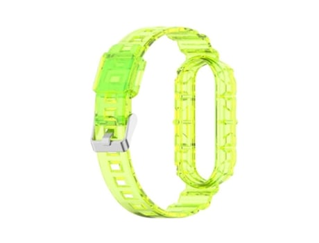 Correa TPU + PU para Xiaomi Band 5/6 - verde fluorescente