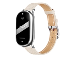 Correa para Xiaomi Smart Band 10/9/8 - Piel - Hebilla plateada fina