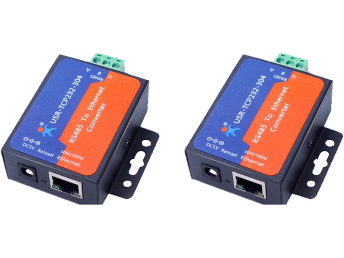 Servidor Convertidor De 2 Puertos Serie Modbus Rs485 A Ethernet