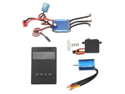 Kit De Coche Rc Con Motor Sin Escobillas, Esc De 4800 Kv, Servo De 2,2 Kg Y Tarjeta De Programación Para Coches Rc A Escala 1/16 Y 1/18.