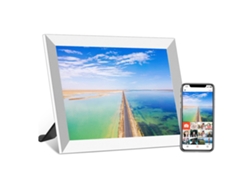 Marco De Fotos Inteligente En La Nube Digital Frameo De 10 Pulgadas Con Pantalla Táctil Y Aplicación Remota Wifi Para Álbum Electrónico.