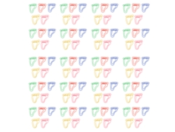 100 Clips Metálicos en Forma de Huella Dactilar, con Mayor Resistencia al Deslizamiento, para Scrapbooks, Tarjetas y Uso de Oficina.