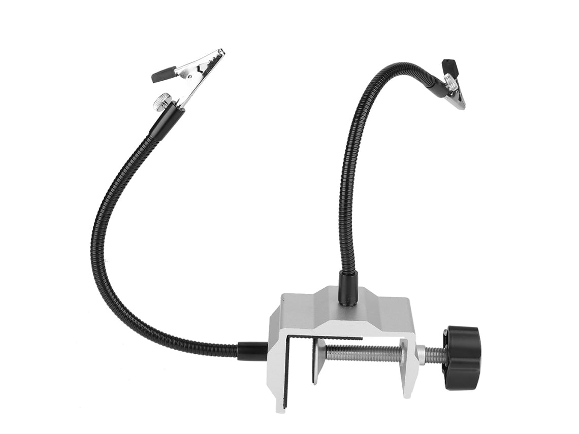 Suporte universal para ferro de soldar elétrico em metal com suporte para soldagem de PCB DIY e grampo para estação de solda.