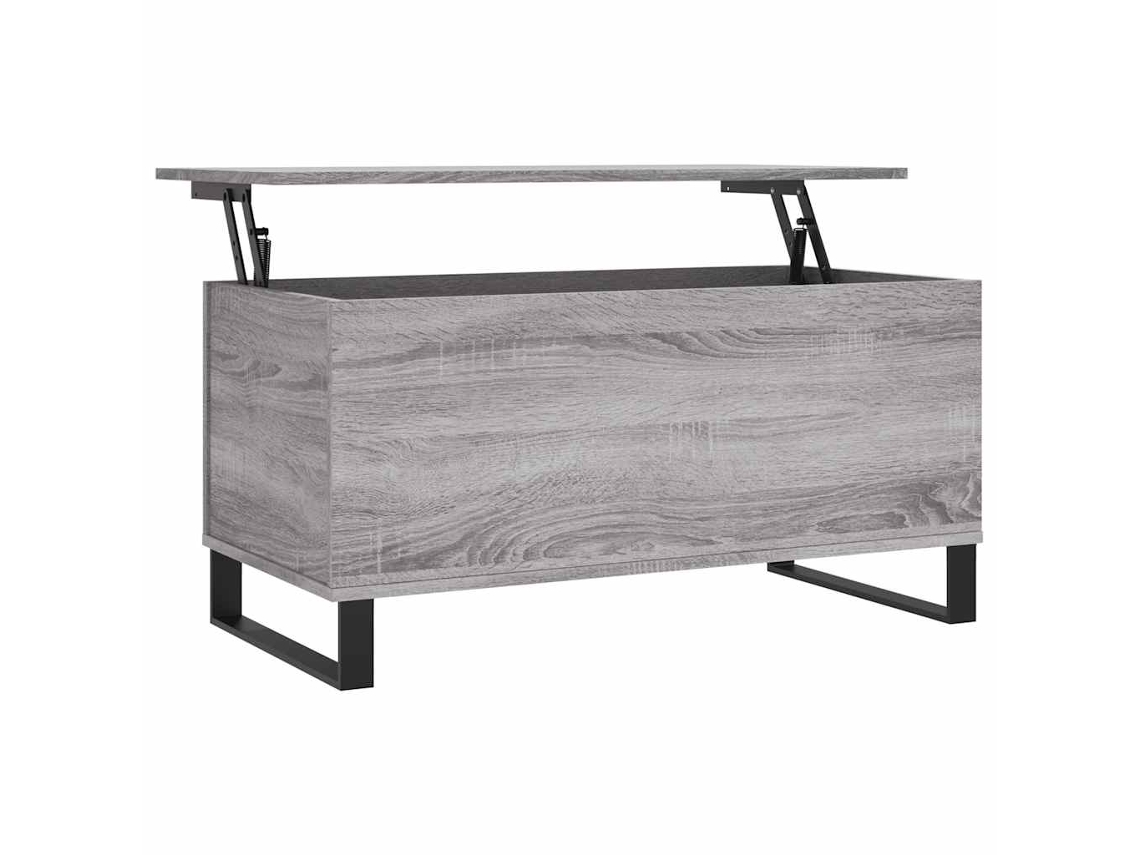 Maison Exclusive - Mesa De Centro Madera Contrachapada Gris Sonoma 90x44,5x45 Cm
