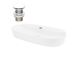 Lavabo ML-DESIGN (80 x 40 x 12 - Cerámica - Blanco)
