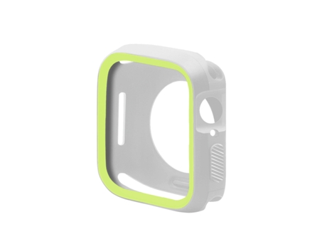 Estuche DoubleColor Military Anti-Impacto para Apple Watch Series 9 Aluminio - 45 mm - Gris / Verde