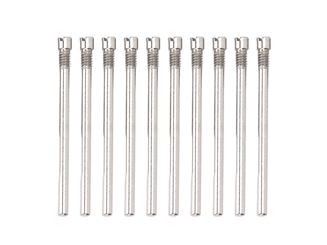 10 Pasadores De Unión Roscados Para Correas De Reloj, Acero Ligero, Duradero, 0,65 X 0,04 Pulgadas M0,05 Pulgadas